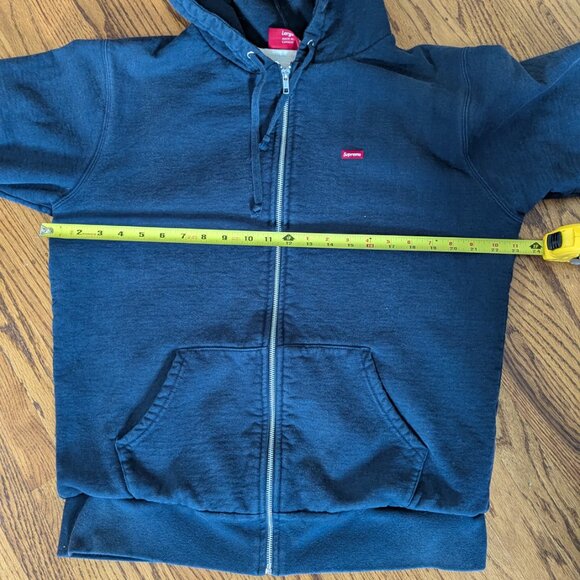 Supreme Zip Hoodie, Small Box Logo, Thermal Lining - Picture 5 of 11